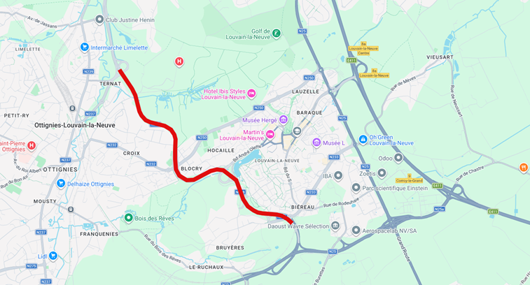 N238 : Ottignies – Louvain-la-Neuve : Lancement d’un chantier de réhabilitation des revêtements