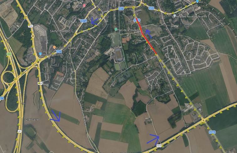  N586 - Nivelles :  Lancement d’un chantier de réhabilitation de revêtement 