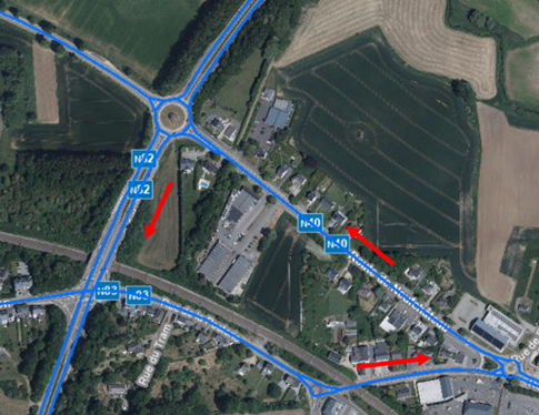 N83 - Arlon :  Réhabilitation d’un trottoir et d’une portion de voirie