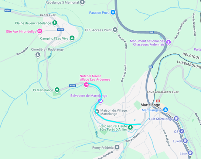 N848 – Radelange/Martelange :  Deux jours de fermeture pour  la pose de la dernière couche du revêtement