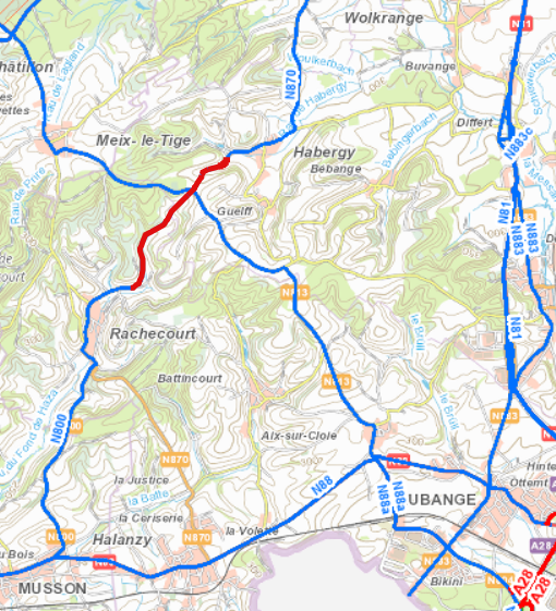 N870 – Rachecourt / Habergy :  Lancement d’un chantier de réhabilitation de revêtement 